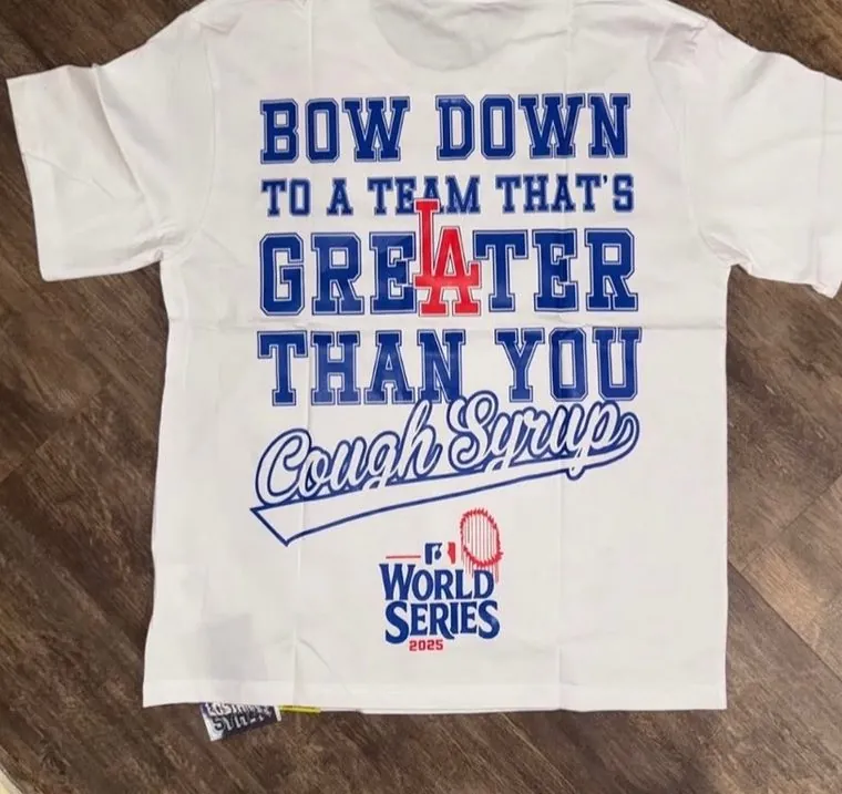 Cough Syrup World Series Tee back